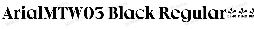 ArialMTW03 Black Regular字体转换
